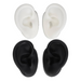 Silicone tattoo practice ear in black and white – left and right options available.