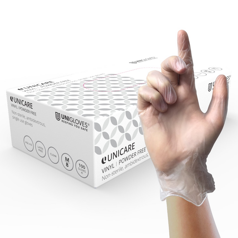 Uniglove Unicare Clear Vinyl - Clearance