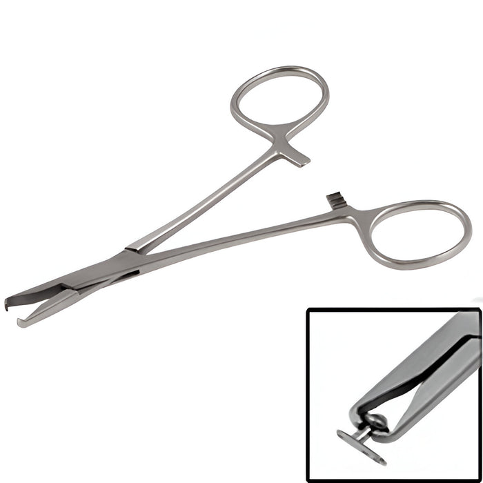 Dermal Anchor Holding Forceps 12.5cm (Holds Shaft from top)