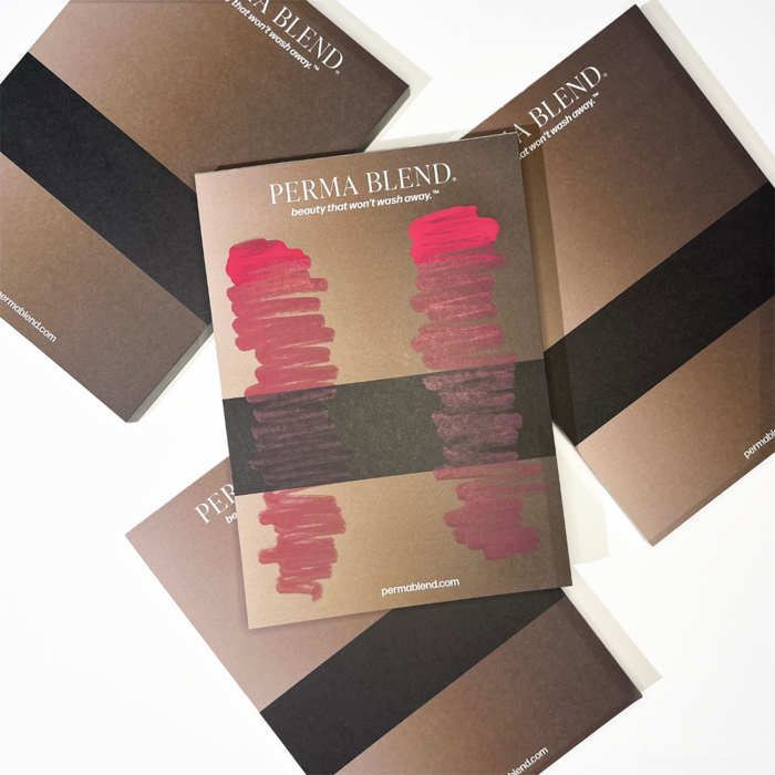 PMU Pigment Drawdown Pad – 100 Sheets | White or Skin Tone Gradient