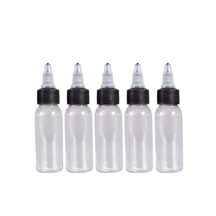 Empty Plastic Tattoo Ink Bottle (Various Sizes)