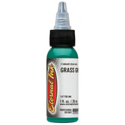 Eternal Ink Grass Green tattoo ink – natural dark green pigment with smooth consistency