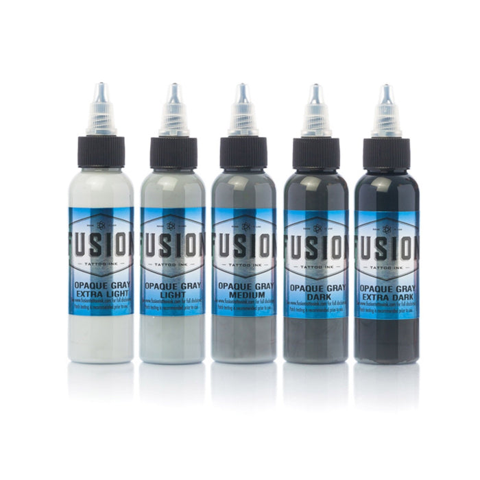 Fusion Ink Opaque Grey Set 5 x 30ml (1oz)