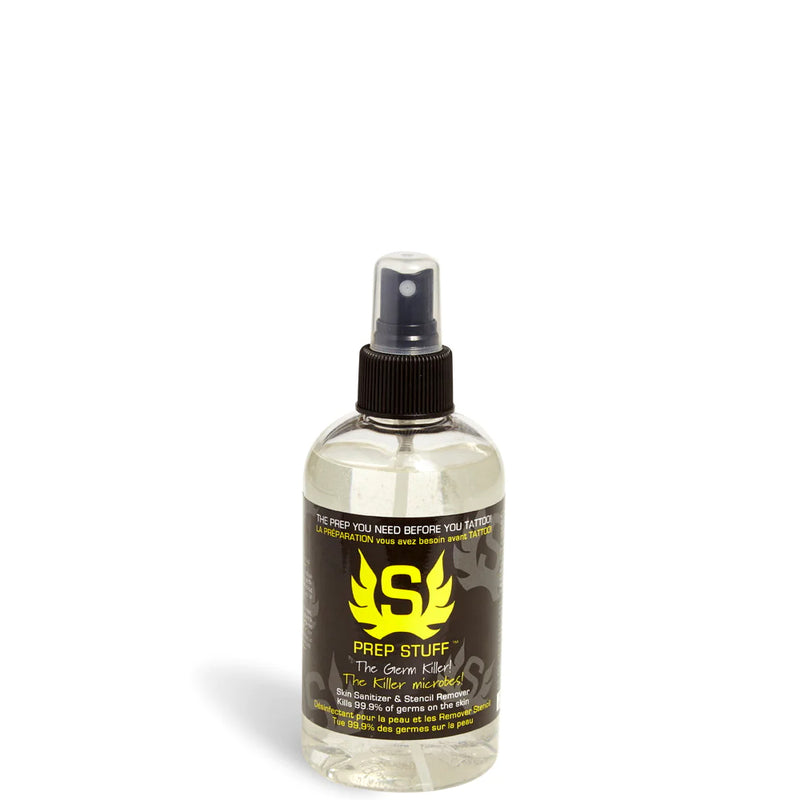 Prep Stuff Skin Sanitizer and Tattoo Stencil Remover Bottle 8oz