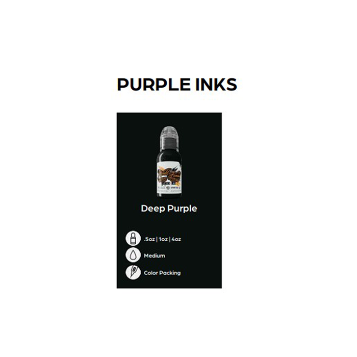 World Famous Ink Amsterdam Purple Tattoo Ink 30ml (1oz)