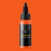 Quantum Clockwork Orange tattoo ink bottle made in the USA, vegan orange pigment for professional tattoo artists