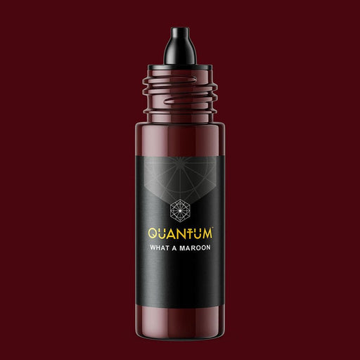 Quantum What a Maroon tattoo ink bottle by Quantum Tattoo Inks