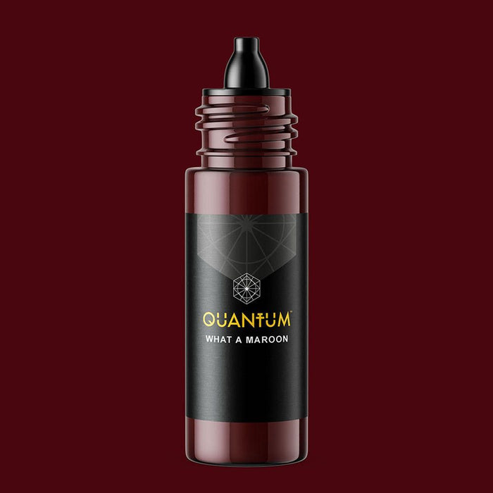 Quantum What a Maroon tattoo ink bottle by Quantum Tattoo Inks