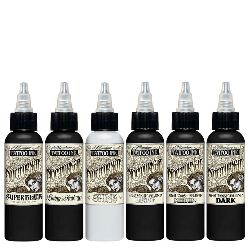 Nocturnal Tattoo Ink Full Set (Various Sizes)