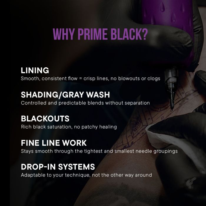 Prime Black Ink 240ml  8oz