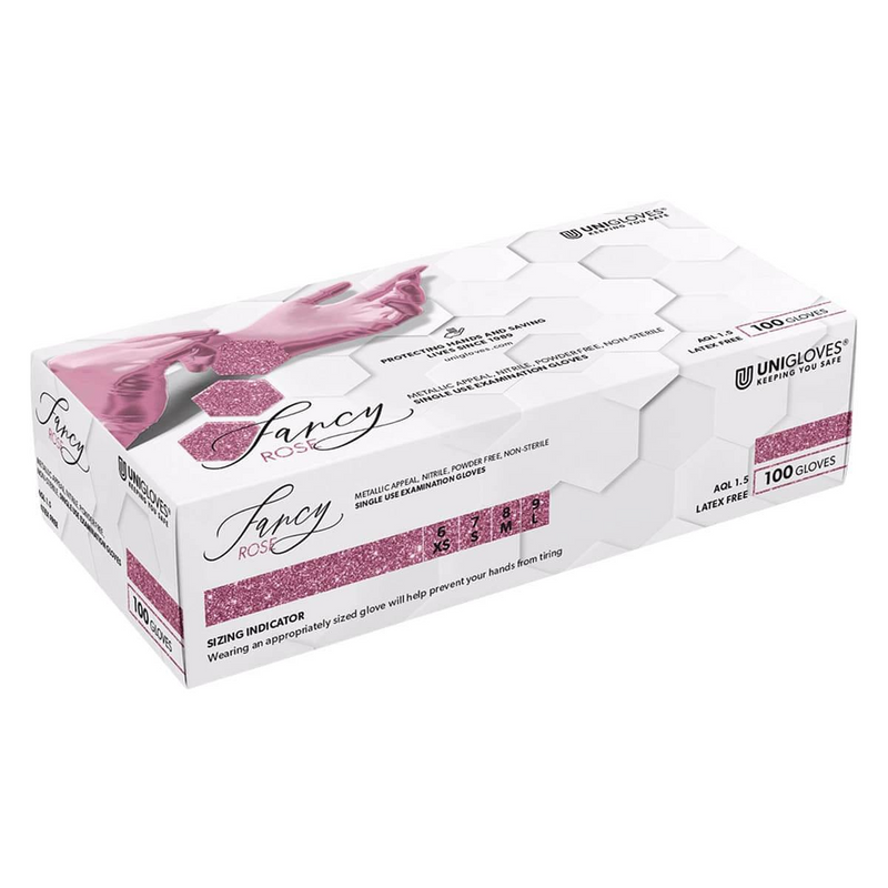 Uniglove Fancy Rose / Pink Case of 10 Boxes (Various Sizes)