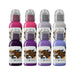 World Famous Ink Jenna Kerr Jenstones Set 30ml professional tattoo ink collection with gemstone-inspired colours