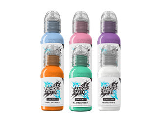 World Famous Limitless Tattoo Ink - Pastel Set - 6x 30 ml — Monsters Ink