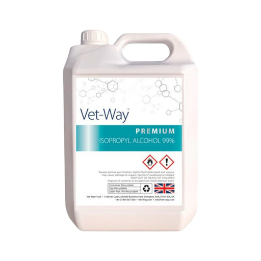 Vet-Way Isopropyl Alcohol Bottles – 500ml, 1L, 2L – Tattoo Studio Hygiene