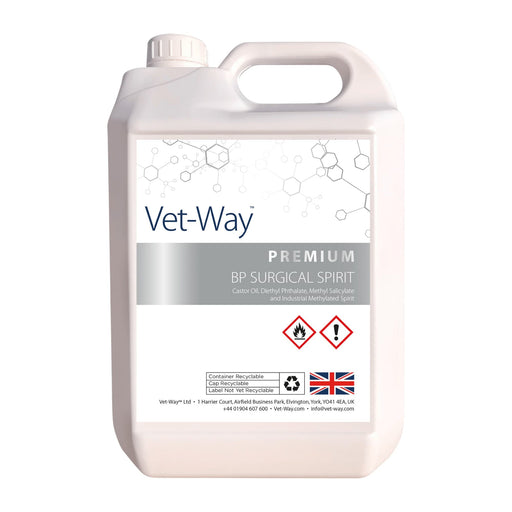 Vet-Way Premium Surgical Spirit Bottles – 500ml, 1L, 2L – Tattoo & Piercing Hygiene