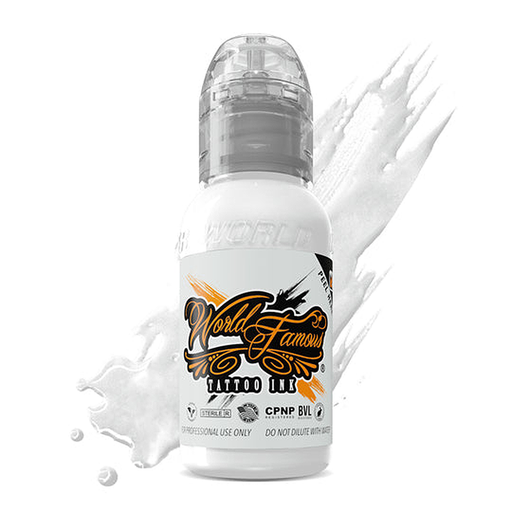 World Famous Ink Portrait White Tattoo Ink Bottle – 30ml (1oz)