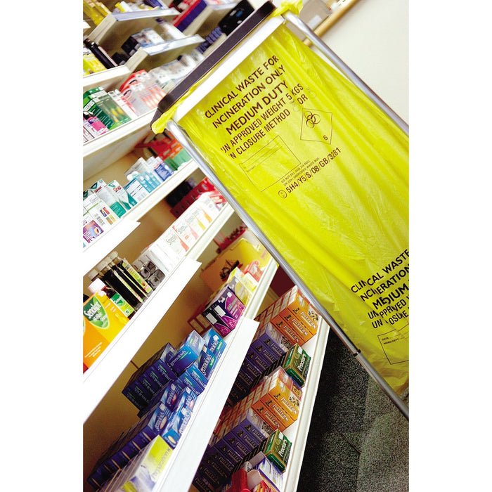 Yellow Duty Clinical Waste Sack (Various Sizes)