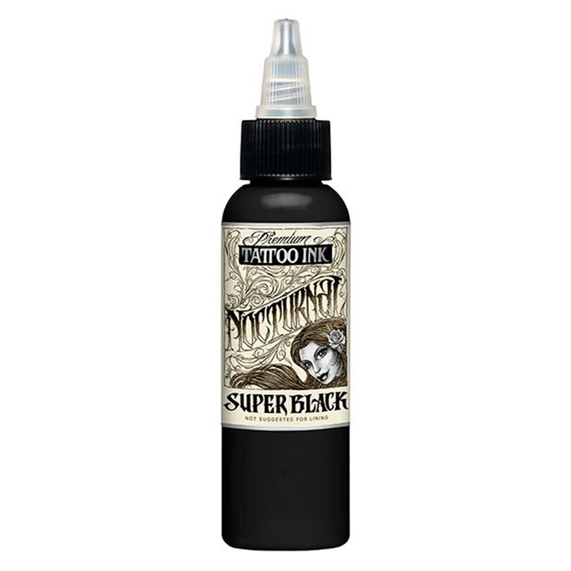 Nocturnal Ink Super Black Tattoo Ink (Various Sizes)