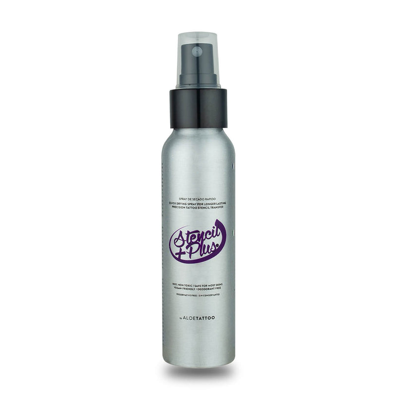 AloeTattoo Stencil Plus Spray – 100ml & 220ml bottles for tattoo stencil transfer