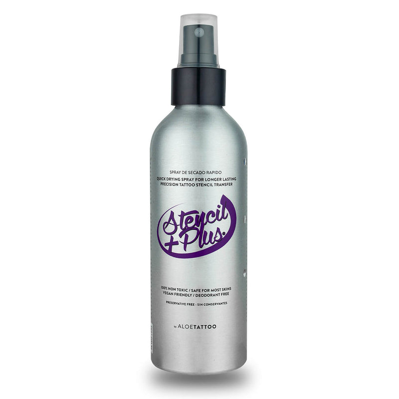 AloeTattoo Stencil Plus Spray – 100ml & 220ml bottles for tattoo stencil transfer