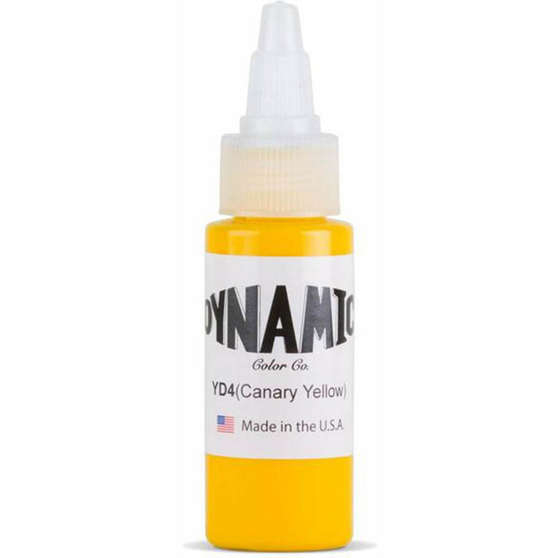 Dynamic Color Canary Yellow (YD4) Tattoo Ink 30ml (1oz)