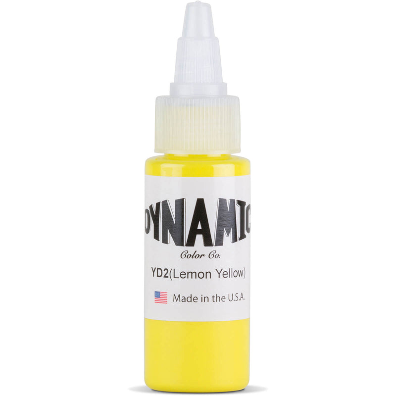 Dynamic Color Lemon Yellow (YD2) Tattoo Ink 30ml (1oz)