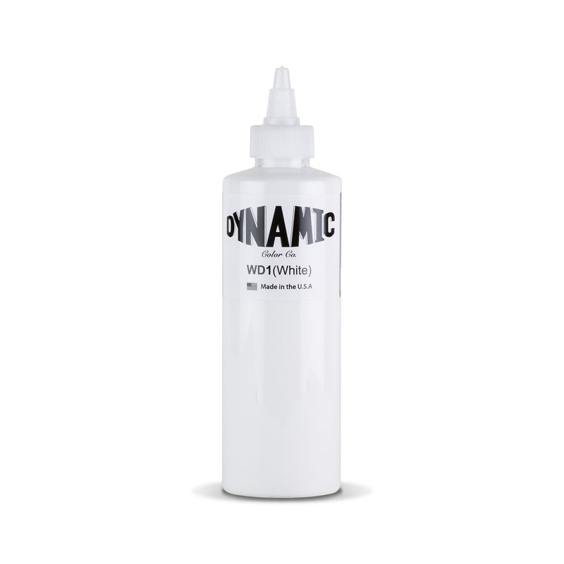 Dynamic Color White Tattoo Ink 8oz bottle