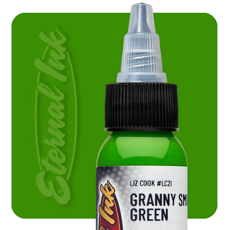 Eternal Ink Liz Cook Granny Smith Green Tattoo Ink 30ml (1oz)
