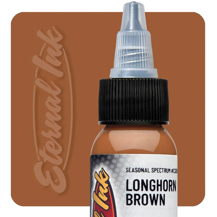Eternal Ink Seasonal Spectrum Longhorn Brown Tattoo Ink 30ml (1oz)