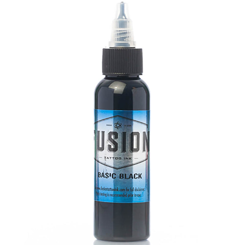 Fusion Ink Basic Black Tattoo Ink (Various Sizes)