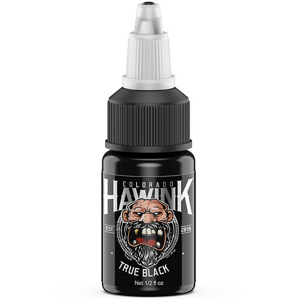 Hawink Tattoo Ink Pure Black 1/2oz- CNC Tattoo Supply