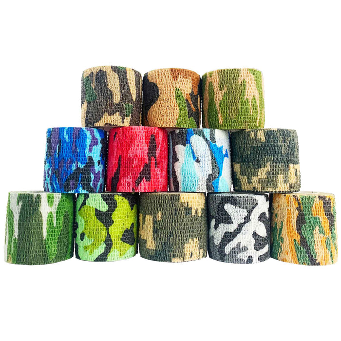 Inksafe Camouflage Cohesive Bandages / Grip Wrap (Box of 12)