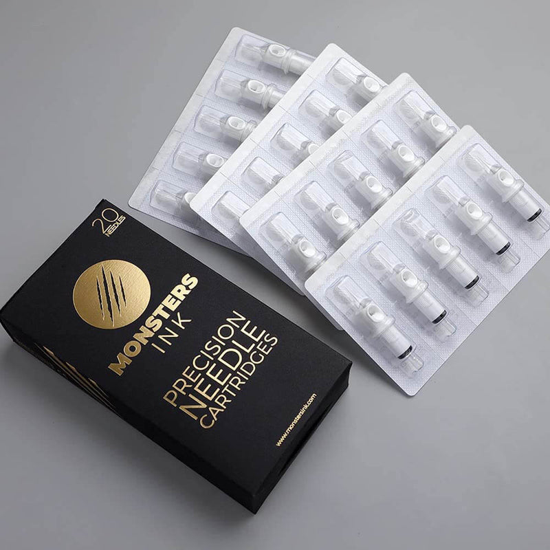 Monsters Ink Mixed Precision Tattoo Needle Cartridges (Box of 20)