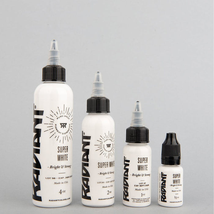Radiant Color Super White Tattoo Ink (Various Sizes)