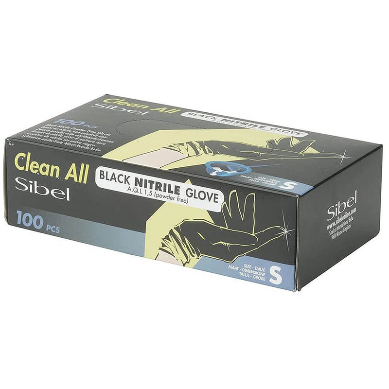 Sibel Black Nitrile Gloves (Pack Of 100)