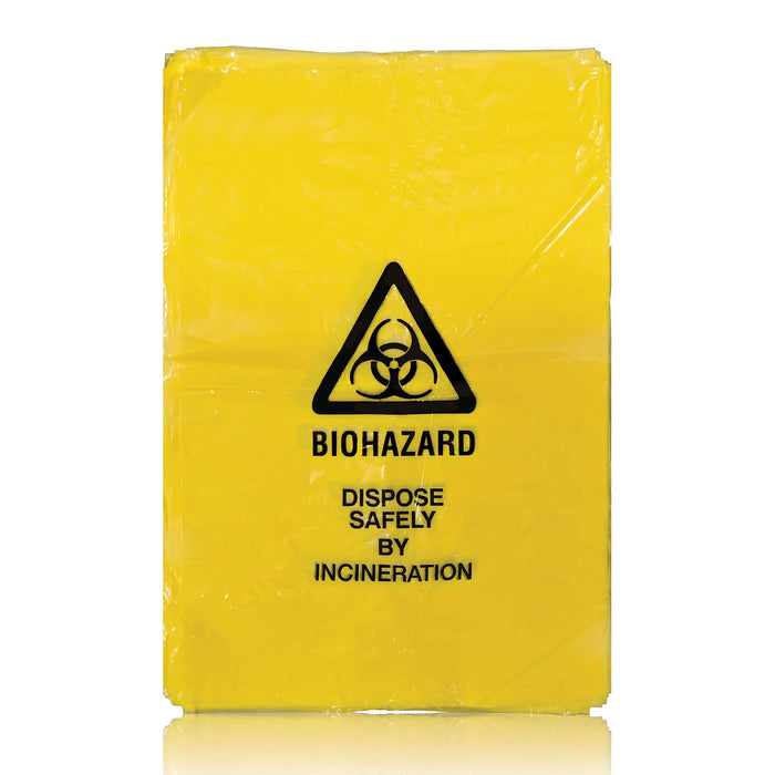 Yellow Heavy Duty Clinical Waste Bags (Pack of 100)
